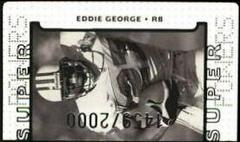 Eddie George [Silver Die Cut] Football Cards 1998 Upper Deck Super Powers Prices