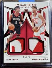 Alperen Sengun [Patch Autograph Red] Basketball Cards 2021 Panini Immaculate Collection Prices