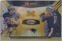 Tom Brady [Gold] #2 Football Cards 2018 Panini Certified Champions Prices