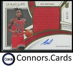 Ayo Dosunmu [Patch Autograph Gold] Basketball Cards 2021 Panini Immaculate Collection Prices