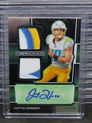 Justin Herbert [Autograph Electric Etch Green] Football Cards 2020 Panini Obsidian Prices