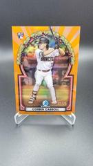 Corbin Carroll [Orange] #73 Baseball Cards 2023 Bowman Prices