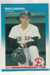 Rich Gedman #35 Baseball Cards 1987 Fleer Prices