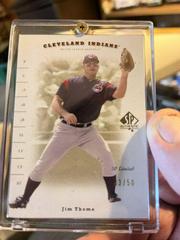 Jim Thome [SP Limited] #15 Baseball Cards 2001 SP Authentic Prices