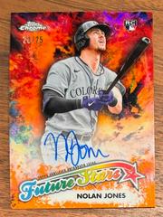 Nolan Jones [Orange] #FSA-NJ Baseball Cards 2023 Topps Chrome Future Stars Autographs Prices