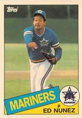 Ed Nunez #34 Baseball Cards 1985 Topps Tiffany Prices