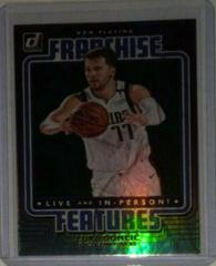 Luka Doncic [Green Flood] #7 Basketball Cards 2020 Donruss Franchise Features Prices