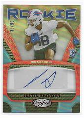 Justin Shorter [Red] #RS-1 Football Cards 2023 Panini Certified Rookie Signatures Prices
