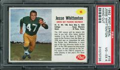 Jesse Whittenton [Hand Cut] #15 Football Cards 1962 Post Cereal Prices
