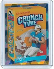 Justin Herbert [Cubic] #CT-5 Football Cards 2022 Panini Donruss Crunch Time Prices