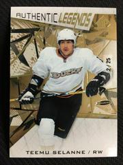 Teemu Selanne [Gold Fragment] Hockey Cards 2021 SP Game Used Prices