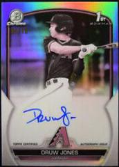 Druw Jones [Pearl] Baseball Cards 2023 Bowman Chrome Prospect Autographs Prices