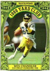 Wes Chandler #13 Football Cards 1986 Topps 1000 Yard Club Prices
