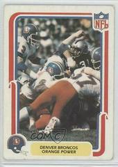 Denver Broncos [Orange Power] Football Cards 1980 Fleer Team Action Prices