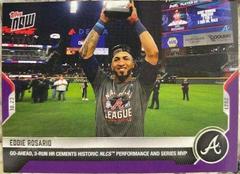 Eddie Rosario [Purple] #1008 Baseball Cards 2021 Topps Now Prices
