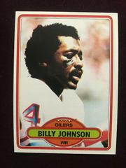 Billy Johnson #58 Football Cards 1980 Topps Prices