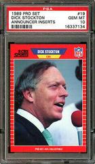 Dick Stockton Football Cards 1989 Pro Set Announcer Inserts Prices