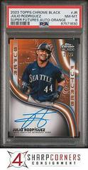 Julio Rodriguez [Orange] #CBA-JR Baseball Cards 2023 Topps Chrome Black Autographs Prices