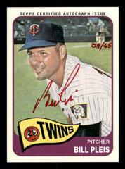 Bill Pleis [Red Ink] Baseball Cards 2014 Topps Heritage Real One Autographs Prices