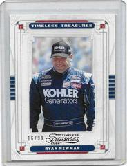 Ryan Newman [Red] #7 Racing Cards 2022 Panini Chronicles Nascar Timeless Treasures Prices