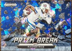 Rashee Rice [Blue Ice] #PB-14 Football Cards 2023 Panini Prizm Draft Picks Break Prices