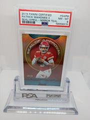 Patrick Mahomes II [Teal] Football Cards 2019 Panini Certified Seal of Approval Prices