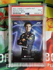 Sergio Perez [Blue] Racing Cards 2021 Topps Formula 1 Lights Out Prices