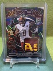 Brian Robinson Jr. [Marble Neon] #40 Football Cards 2023 Panini Spectra Max Impact Prices