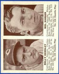 Rolly Hemsley, Mel Harder Baseball Cards 1941 Double Play Prices