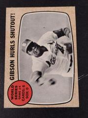 World Series Game 4 [Gibson Hurls Shutout!] #154 Baseball Cards 1968 O Pee Chee Prices