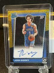Josh Giddey [Choice Black Gold Signature] Basketball Cards 2021 Panini Donruss Optic Prices