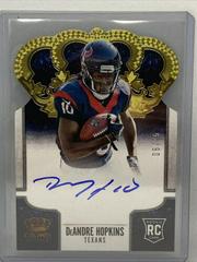 DeAndre Hopkins [Signature Die Cut Gold] #205 Football Cards 2013 Panini Crown Royale Prices