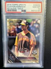 Clayton Kershaw [No Glove Gold] #US232a Baseball Cards 2016 Topps Update Prices