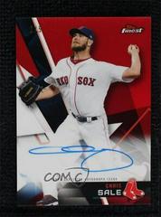Chris Sale [Red Refractor] Baseball Cards 2018 Topps Finest Autographs Prices