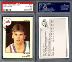 Tim Legler #73 Basketball Cards 1989 Procards Cba Prices