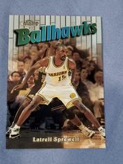 Latrell Sprewell [Silver] Basketball Cards 1997 Finest Embossed Prices