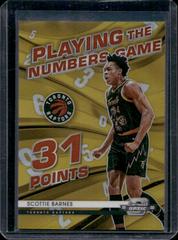 Scottie Barnes [Gold] Basketball Cards 2021 Panini Contenders Optic Playing the Numbers Game Prices