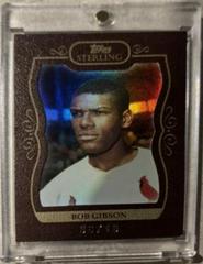 Bob Gibson [Framed Burgundy] #62 Baseball Cards 2008 Topps Sterling Prices