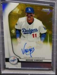 Miguel Vargas [Gold Refractor] #MV Baseball Cards 2020 Bowman Sterling Prospect Autographs Prices
