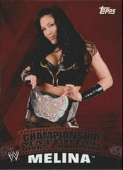 Melina [Unified Puzzle Back] Wrestling Cards 2010 Topps WWE Championship Material Prices