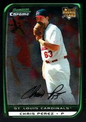 Chris Perez #BDP29 Baseball Cards 2008 Bowman Chrome Draft Prices