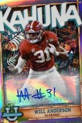Will Anderson [Autograph] #TBK-3 Football Cards 2022 Bowman Chrome University The Big Kahuna Prices