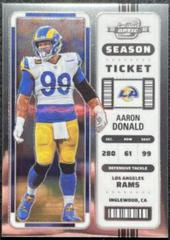 Aaron Donald #29 Football Cards 2022 Panini Contenders Optic Prices