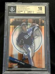 Julio Urias [Orange Refractor] #TP-50 Baseball Cards 2015 Bowman's Best Top Prospects Prices