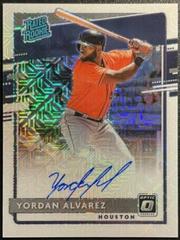 Yordan Alvarez [White Mojo] #RRS-YA Baseball Cards 2020 Panini Donruss Optic Rated Rookies Signatures Prices