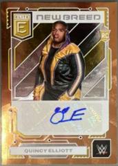 Quincy Elliott [Gold] Wrestling Cards 2023 Donruss Elite WWE New Breed Autograph Prices