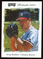 Greg Maddux #38 Baseball Cards 2003 Playoff Portraits Prices