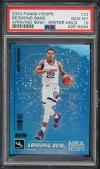 Desmond Bane [Winter Holo] Basketball Cards 2020 Panini Hoops Arriving Now Prices