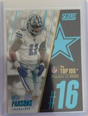 Micah Parsons #16 Football Cards 2023 Panini Score Top 100 Prices