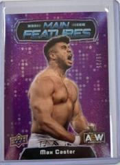 Max Caster [Purple] #MF-7 Wrestling Cards 2022 Upper Deck AEW Main Features Prices